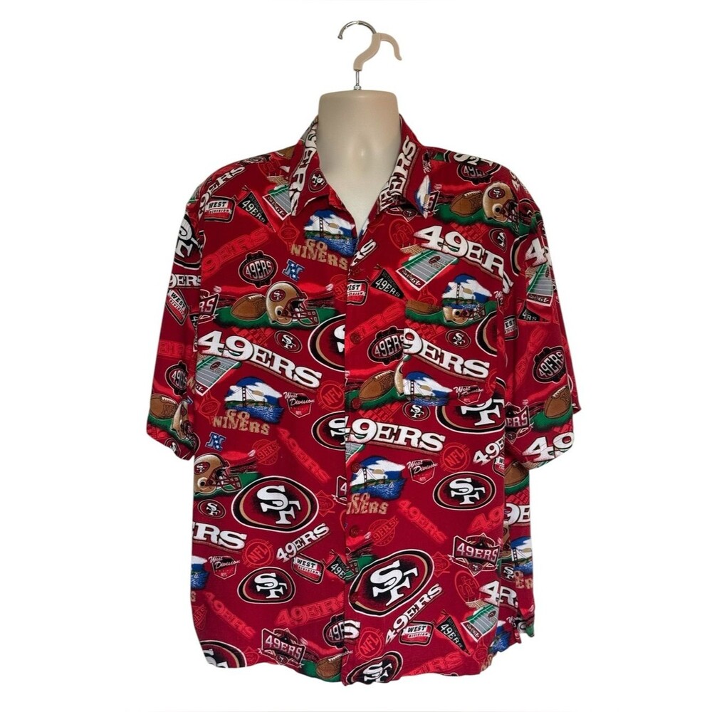 Vintage NFL San Francisco 49ers Spell Out Logo Shirt Sz L